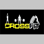 Crossfit čierne teplákové kraťasy s tlačeným logom